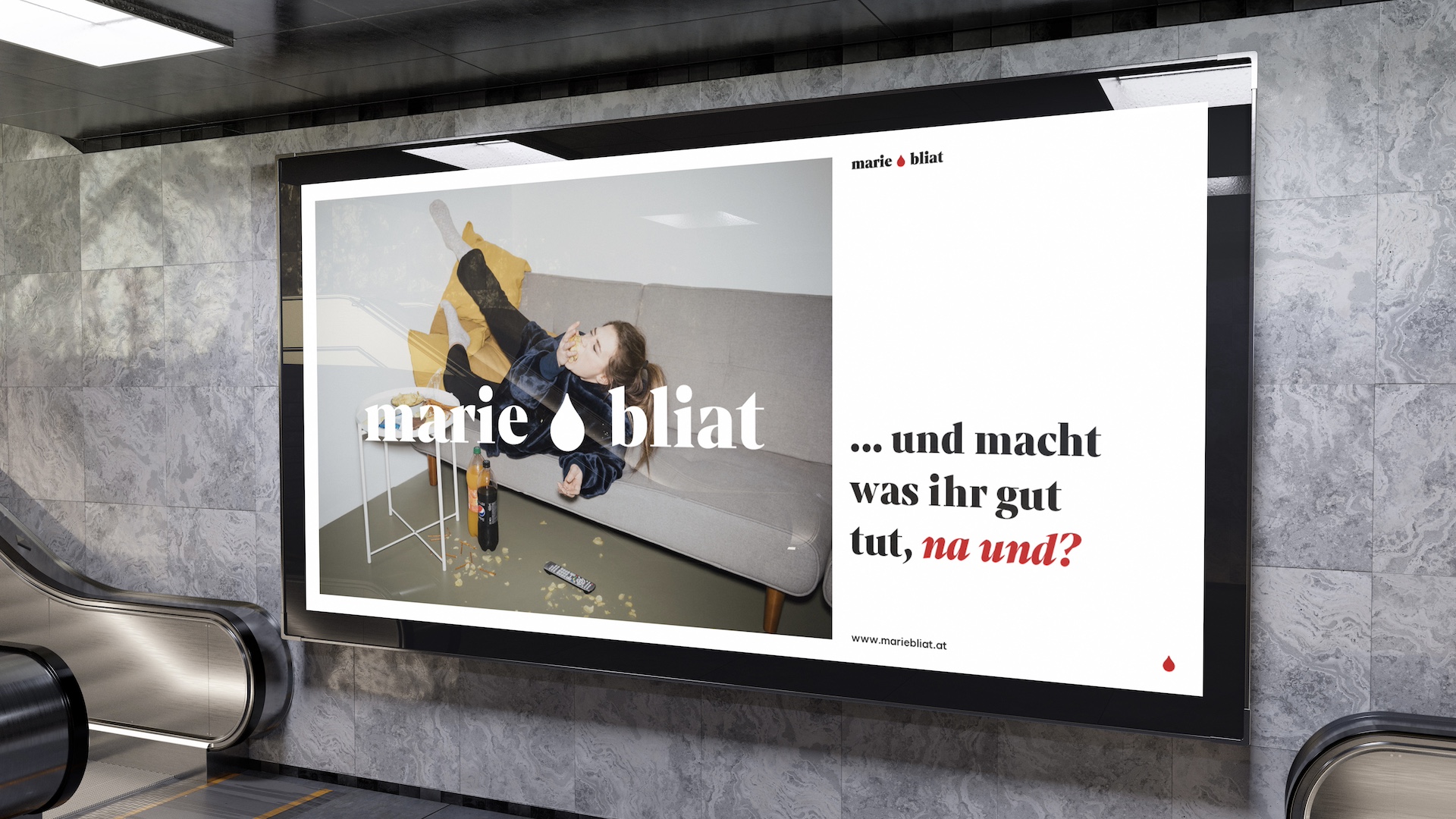 marie bliat ... und macht, was ihr gut tut, na und? Im Bild Model Darija (©Sabine Kneidinger)