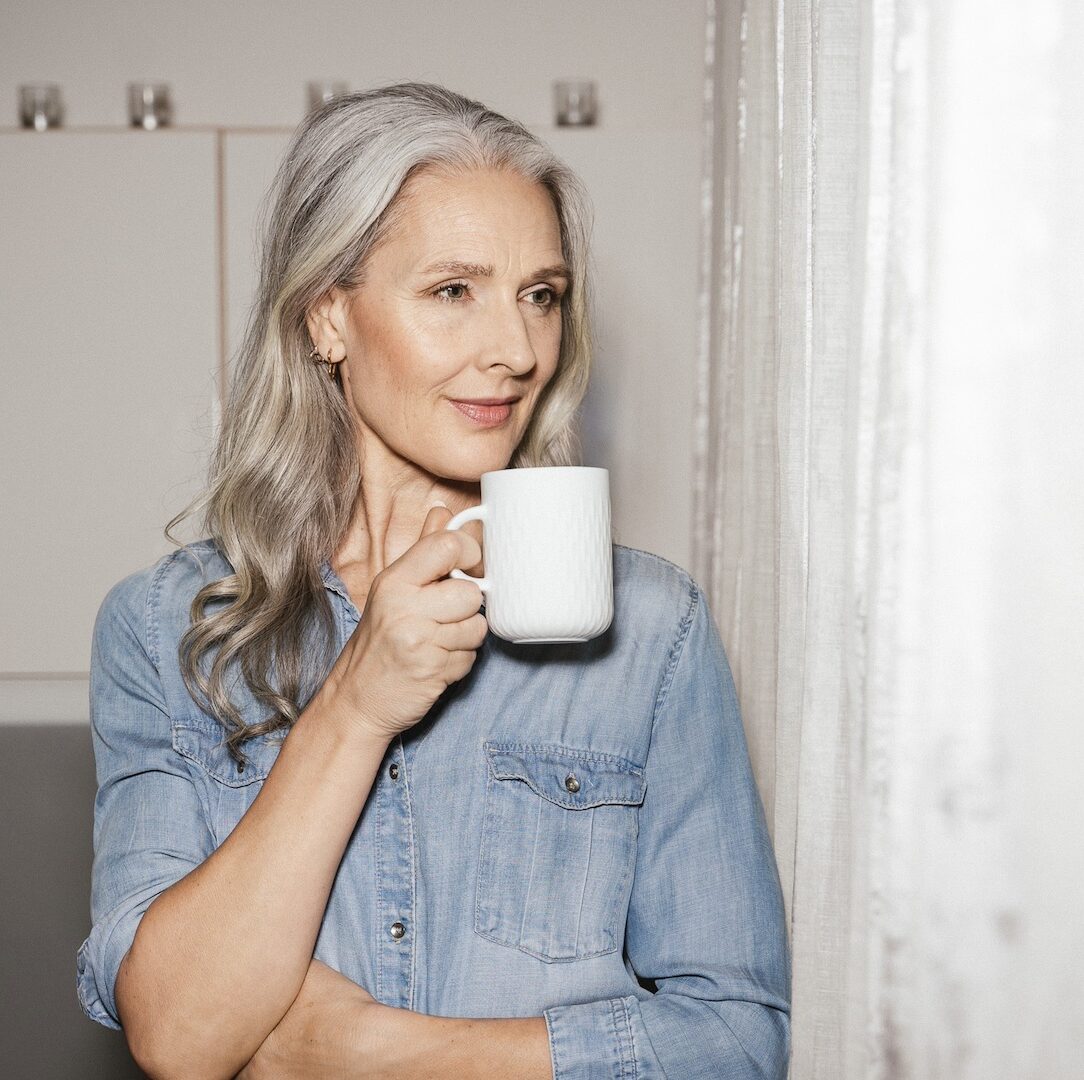 marie bliat spricht über Menopause, im Bild Model Arinda (©Sabine Kneidinger)